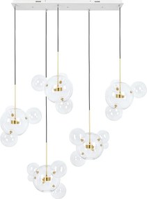 KING HOME MSE1501100542 CAPRI LINE Glamour Függesztett Lámpa Arany LED IP20