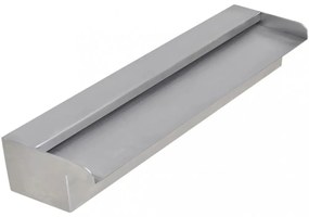 Négyszögletes rozsdamentes acél medence szökőkút 45 cm