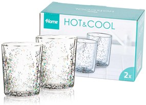 4Home Hot&Cool Sparkle thermo pohár 250 ml,2 db