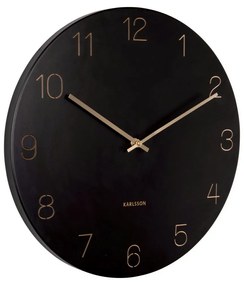 Karlsson 5762BK dizájner falióra, átmérő: 40 cm