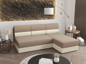Sarok ülőgarnitúra Radiant L1 (bézs + krém) (J). 1057441