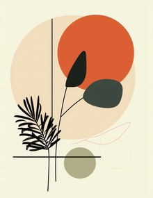 Poszter 50x65cm Naplemente az oázis felett