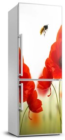Hűtő matrica Vadvirágok pipacsok FridgeStick-70x190-f-110781065