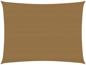 tópszínű HDPE napvitorla 160 g/m² 2 x 3 m