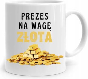 Az Elnök-vezérigazgató Számára Arany Mérleg Elnök Bögre fényképes nyomtatással