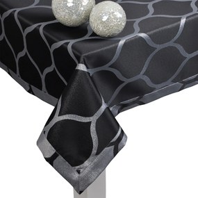 Abrosz Casablanca Lux 110x150 fekete-ezüst