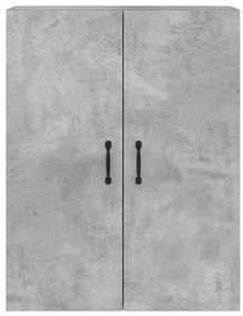 2 db betonszürke szerelt fa falra szerelhető szekrény