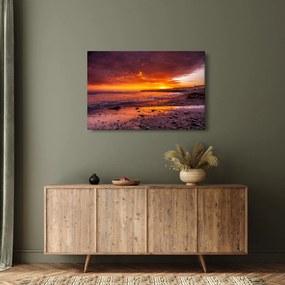 Naplemente a tengernél képe (90x60 cm)