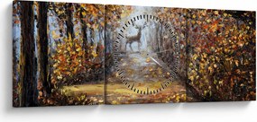 Kép - Az erdő szelleme (órával) (90x30 cm)