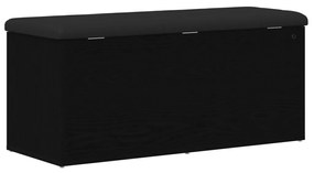 Tárolópad Fekete Tölgy 100x40x45 cm Mérnöki Fa