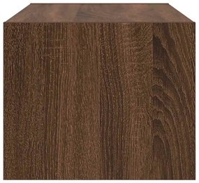 barna tölgy színű szerelt fa TV-szekrény 60x31x25,5 cm