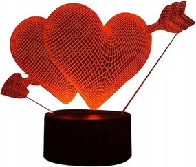 3D Led éjszakai lámpa Többszínű