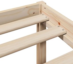 tömör fenyőfa ágy időseknek fejtámlával 100 x 200 cm