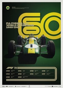 Művészeti nyomat Formula 1 Decades - 60's Lotus, Automobilist