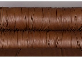 Barna bőr kanapé 214 cm Douglas – Dutchbone