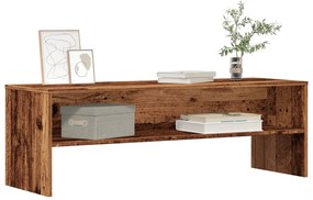 antik hatású szerelt fa TV-szekrény 120 x 40 x 40 cm