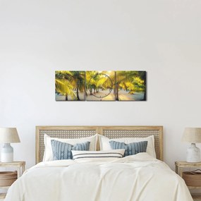 Kép - Nő a pálmafáknál (órával) (90x30 cm)