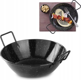 Paella tál zománcozott mély átm. 185x(H)43mm Hendi 622834