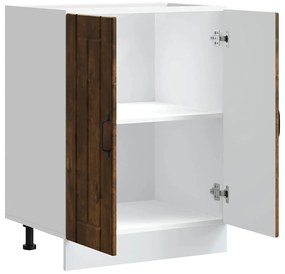 vidaXL mosdóaljzatos szekrény Lucca füstölt tölgy fűrészáru műfa