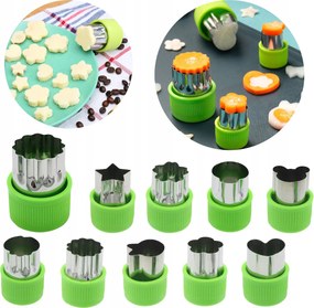 Lyukasztó Formák Zöldség-gyümölcs Forma Carving Dekoráció 10db 89