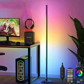 Modern zenélő állólámpa 10W Led Rgb színes távirányító