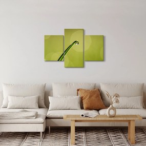 Víz csepp a fűben képe (90x60 cm)