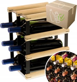 Bortartó állvány Pet palacktartó 6 palack Öko Keskeny Minimalista