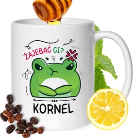 Bögre Kornél Férj Barátjának Ajándék Nyomtatott Fehér 330ml