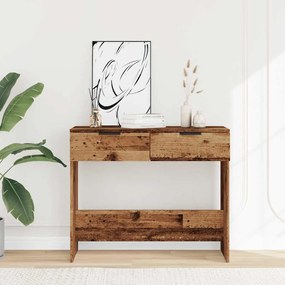 konzolasztal Régi fa 90x36x75 cm Gépelt fa