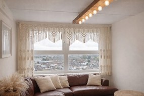 Makramé függöny Aurora kézzel fonott 290 cm Luxus ablakdekoráció