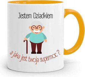 Sárga Bögre Ajándék Nagypapának Nagypapa Vagyok nyomott mintával