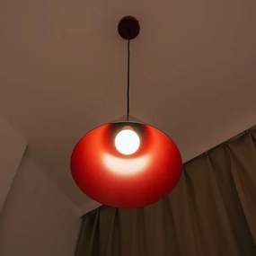 ETNA II kábeles függőlámpa 1xE27/15W/230V, átm. 25 cm, piros