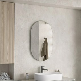 Erga Oval, ovális tükör 50x80cm, ERG-V01-OVAL-5080-CL