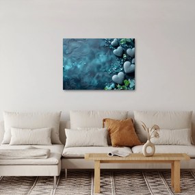 Kép - Szív alakú kövek (70x50 cm)