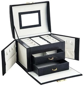 Ékszertartó táska, több színben-fekete