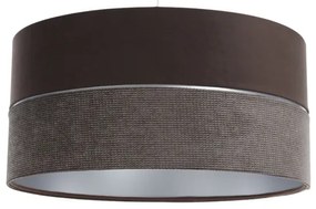 Csillár zsinóron TWIST 1xE27/60W/230V barna/ezüst