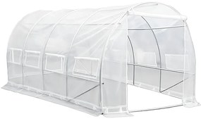 Fóliasátor 200x250x400 cm erősített vázzal+fólia