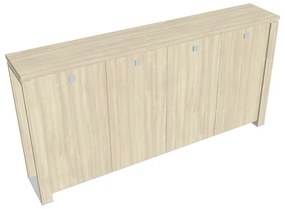 Verno+ S közepes gardrób 260 x 46 x 130 cm, akác / barna