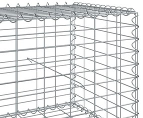 horganyzott vas gabion kosár fedéllel 900 x 50 x 50 cm
