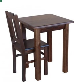 Étkezőasztal kocka 60x60 barna