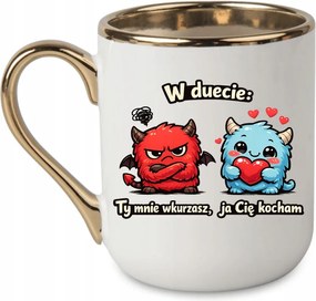 Bögre Duett: Te idegesítesz, én szeretlek Valentin nap 330 Fehér