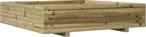 vidaXL impregnált fenyőfa kerti virágtartó 110x110x26,5 cm
