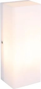 Globo 32067 Kültéri fali lámpa, matt fehér műanyag, IP44, SzxM: 250x100 mm, Mélység: 80 mm, 1x E27 LED 15W 230V izzó nélkül