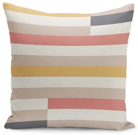 Párnahuzat 43x43 cm Rosy Bandas – Mila Home