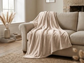 Mikroszálas takaró SOFT, bézs Méret: 200 x 220 cm