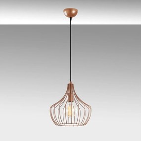 Rézszínű függőlámpa fém búrával ø 27 cm Mezopotamya – Opviq lights