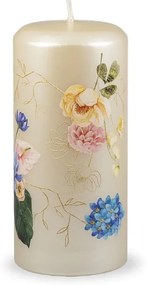 Flower Paradise bézs gyertya, égési idő 73 óra - Unipar