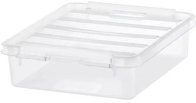 SmartStore Classic tárolódoboz fehér klipszekkel, 1 l, 1 l