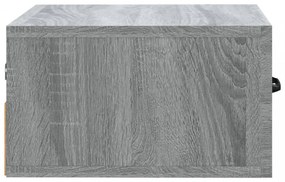 2 db szürke sonoma falra szerelhető éjjeliszekrény 35x35x20 cm