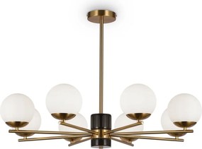 Maytoni modern csillár marble fehér sárgaréz mymod187pl-08bs